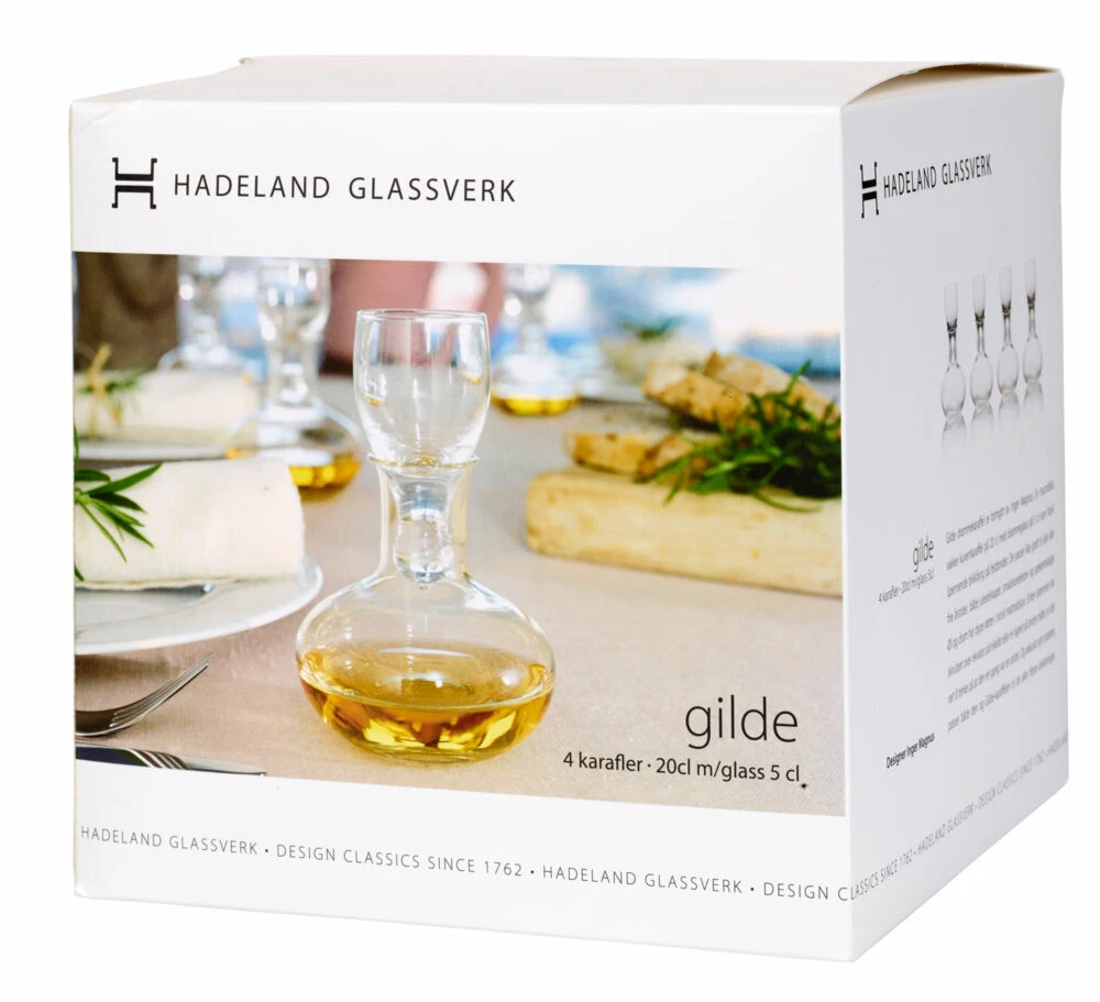 Hadeland Glassverk Gilde Drammekaraffel 5 Hadeland Glassverk Gilde Drammekaraffel - Bilde 3