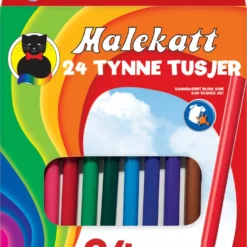 EGMONT LITOR Egmont Malekatt Tynne Tusjer 24 Stk
