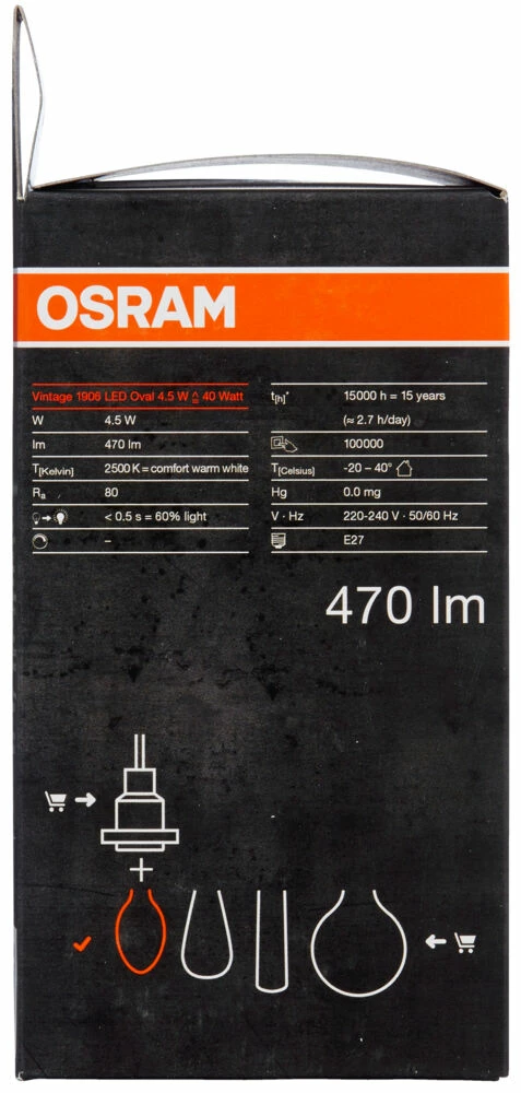 OSRAM Ledvance Vintage 1906 LED Lyspære 3 OSRAM Ledvance Vintage 1906 LED Lyspære