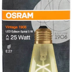 OSRAM Ledvance Vintage 1906 LED Edison Spiral Pære