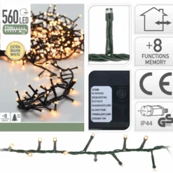 ANDRE MERKEVARER Mikro-lysslynge Med 560 LED-lys