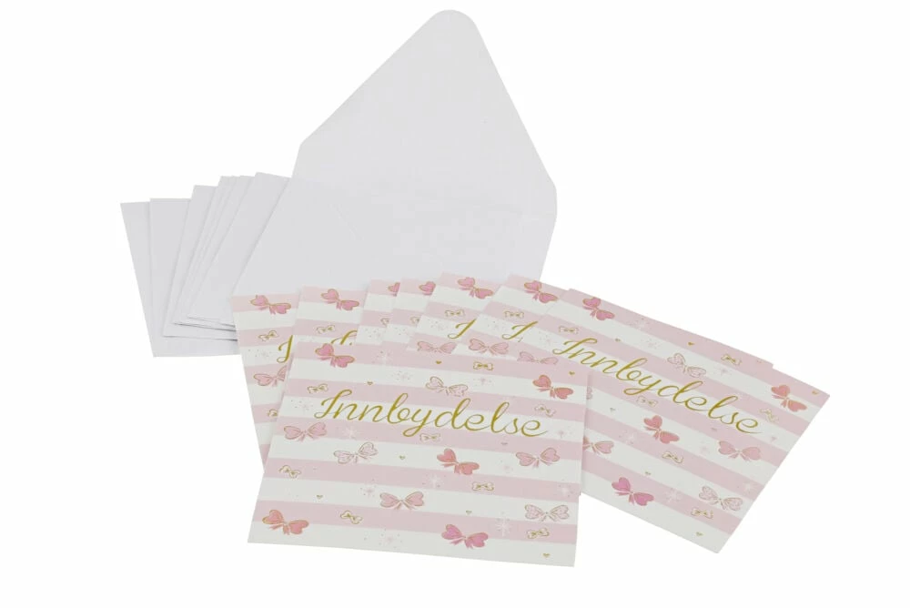 ANDRE MERKEVARER Innbydelseskort 8pk 3 ANDRE MERKEVARER Innbydelseskort 8pk