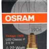 Osram Vintage 1906 CLAS P 22 LED-lyspære -Kjøkkenutstyr Outlet 373357 4058075290815 1