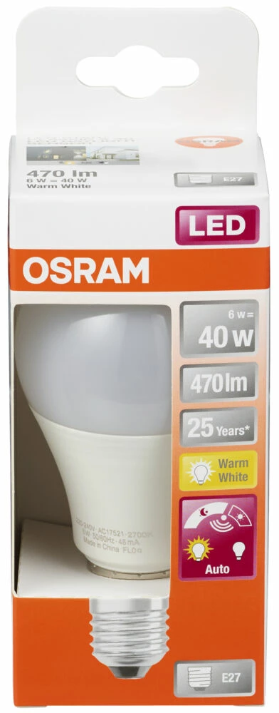 OSRAM Ledvance LED DAYLIGHT SENSOR CLASSIC A Pære 3 OSRAM Ledvance LED DAYLIGHT SENSOR CLASSIC A Pære