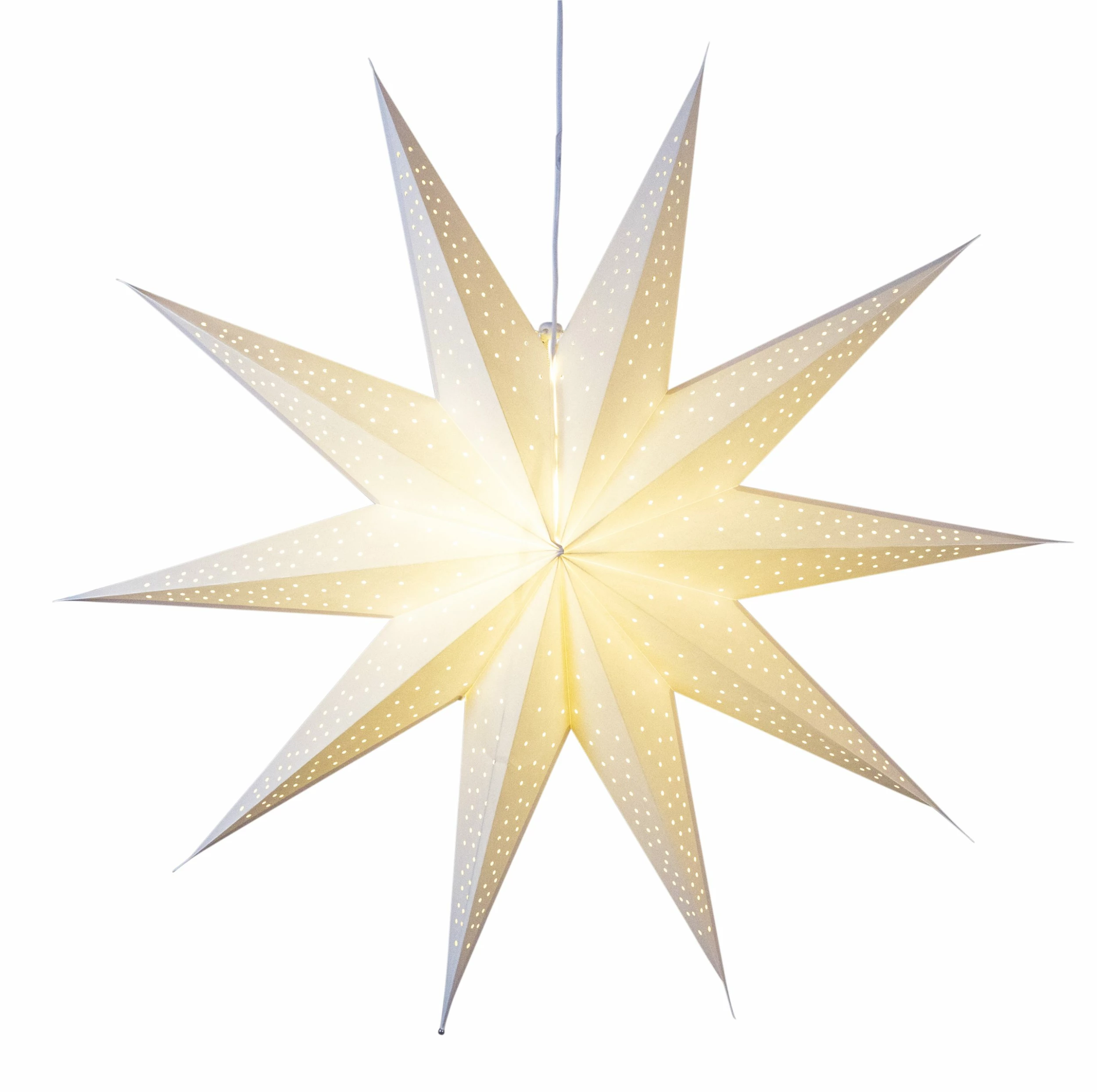 PREMIUM COLLECTION Antonette Papirstjerne 70cm Hvit 3 PREMIUM COLLECTION Antonette Papirstjerne 70cm Hvit