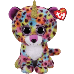 Ty® Beanie Boos Giselle Rainbow Leopard M/horn