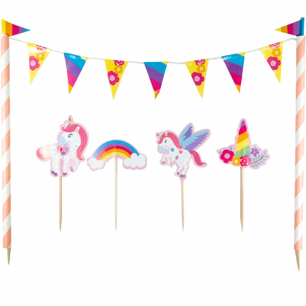 ANDRE MERKEVARER Kakevimpel Enhjørning 5pk 3 ANDRE MERKEVARER Kakevimpel Enhjørning 5pk