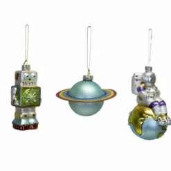 NORDIC DECO Verdensrommet Julekuler 3 Pk