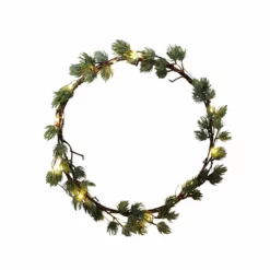 NORD Selje Dekorkrans Med Lys