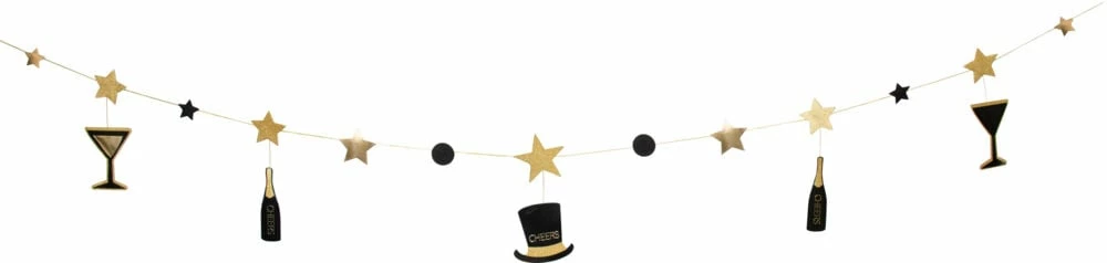 ANDRE MERKEVARER Girlander Nyttårsaften 1,5 M 3 ANDRE MERKEVARER Girlander Nyttårsaften 1,5 M