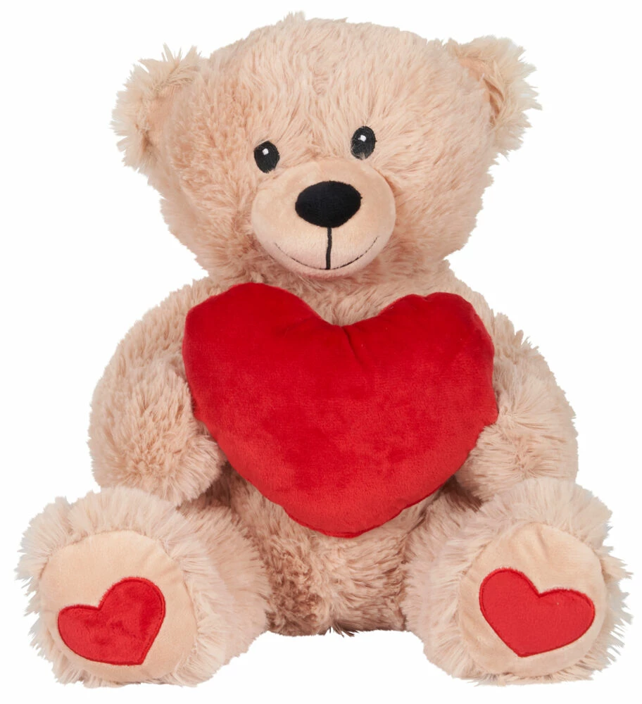 OKIDOKI Kosebamse Med Hjerte 30 Cm 3 OKIDOKI Kosebamse Med Hjerte 30 Cm