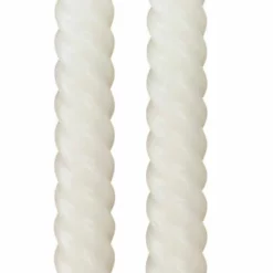 Lun LED Tvinnet Kronelys 2-pk