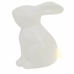 NORD Porselenkanin Stor Med LED-lys I Halen