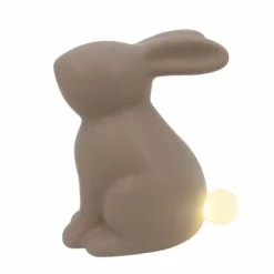 NORD Porselenkanin Stor Med LED-lys I Halen