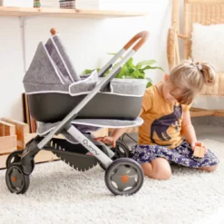 Smoby Quinny 3-i-1 Dukkevogn -Kjøkkenutstyr Outlet 656599 3032162531044 7