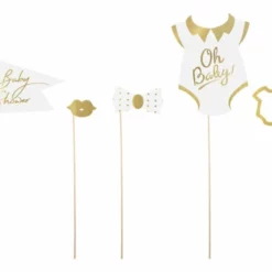 ANDRE MERKEVARER Fotoprops Babyshower 10pk