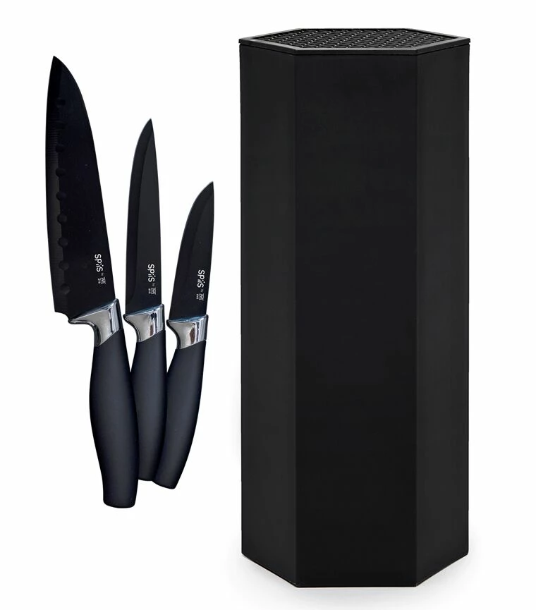 SPiiS ØYO KNIVSETT OG KNIVBLOKK 3 SPiiS ØYO KNIVSETT OG KNIVBLOKK