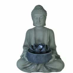 PREMIUM COLLECTION Buddha Fontene Med LEDlys