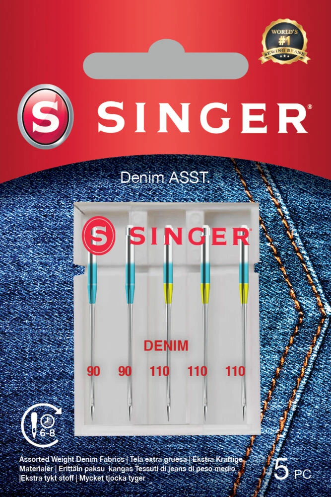 SINGER® Denim ASST. Nåler 3 SINGER® Denim ASST. Nåler