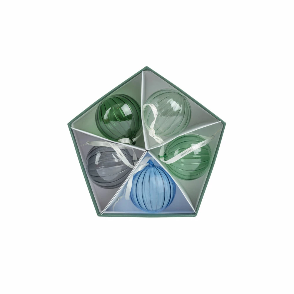 HADELAND GLASSVERK Julekuler 5 Pk 3 HADELAND GLASSVERK Julekuler 5 Pk