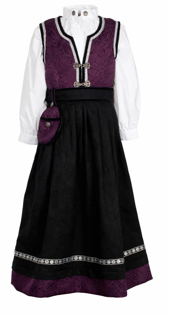 TROLL Festdrakt Med Brokadevest Junior 3 TROLL Festdrakt Med Brokadevest Junior